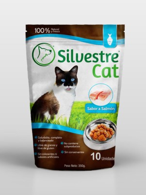 Silvestre Cat Salmón Bolsa 350 gramos (10 unidades)