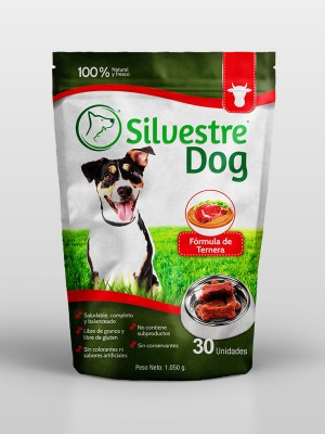 Silvestre Dog Ternera Bolsa 1.050 gramos (30 Unidades)