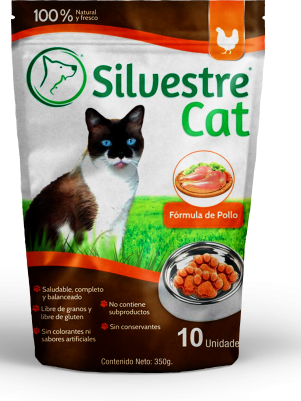 Silvestre Cat Pollo Bolsa 350 gramos (10 unidades)
